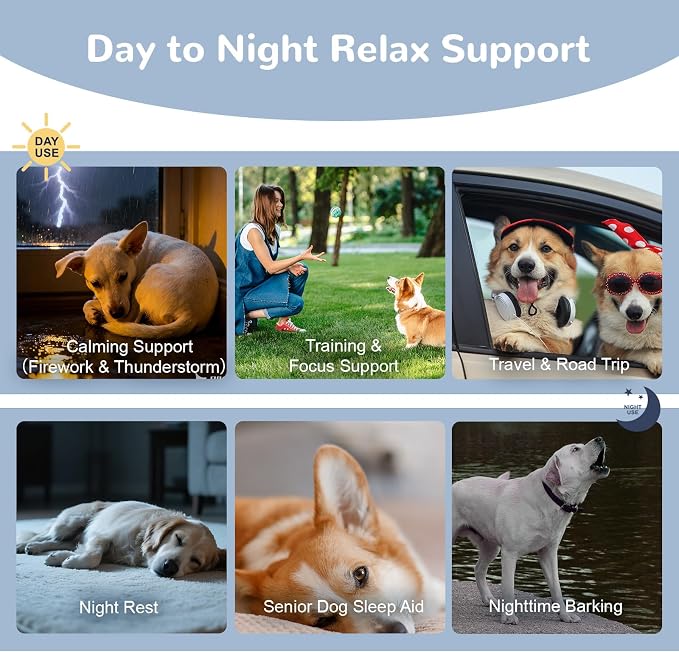 Dog Calming Chews with Melatonin Set, Dog Calming Soft Chews for Sleep, Fireworks, Storms, Thunder, Barking, Separation, 180 Count