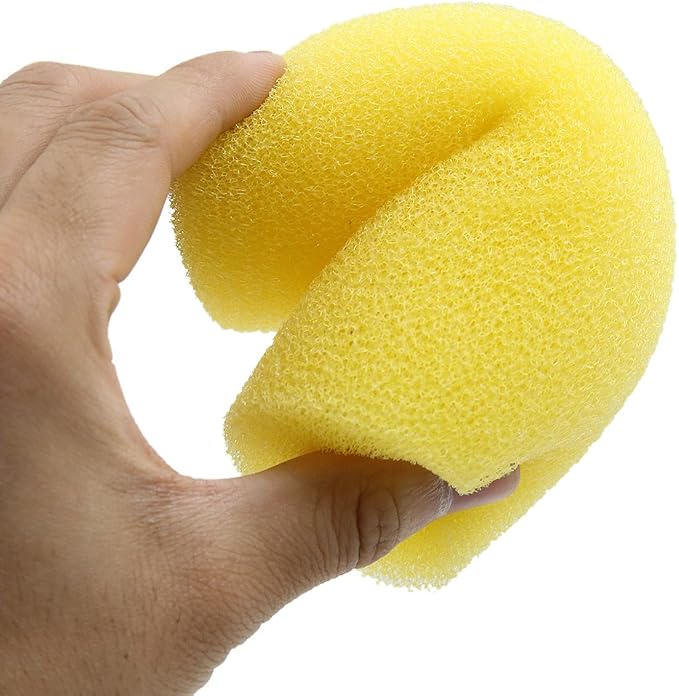 uxcell 10pcs Yellow 2.6inch Dia Cylinder Aquarium Pre-Filter Sponge Filter Cartridges