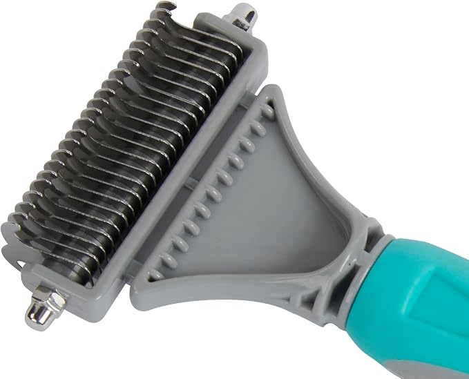 GROOMER ESSENTIALS Double-Sided Deshedding Rake 12/23 Blades