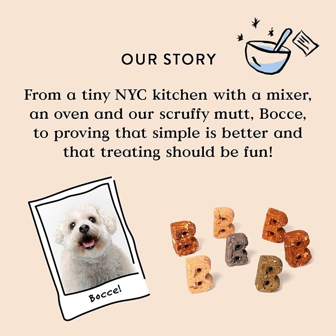 Bocce's Bakery Bedtime Tea Treats + Calming Supplement Bundle for Dogs – All-Natural, Wheat-Free Biscuits & Stress Support with Chamomile, Lemon Balm, L-Theanine – Real Ingredients Baked in The USA