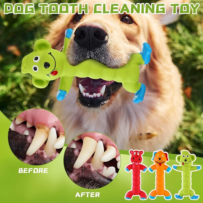 Shappy 20 Pcs Squeaky Dog Toys, Latex Rubber Dog Toys Bulk Soft Squeak Chew Balls Assorted Animals Puppy Fetch Interactive Play for Medium Large Pets(Lovely)