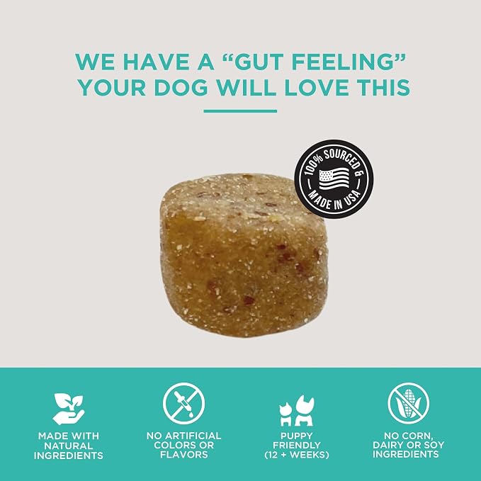 Natural Rapport Dog Digestive Supplement - The Only Digestive Support Soft Chews Dogs Need - 120ct Treats that Contain Probiotics and Enzymes to Support Digestion and Gut Health