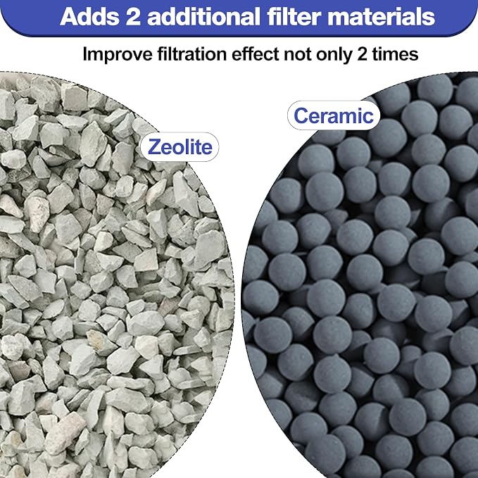 xbbwmrs 16-Pack Large Replacement Filter Cartridges Compatible with Tetra Whisper Bio-Bag Filters Large Aaquarium Filter Cartridges for Whisper 20i/40i /IQ20/30/45/60 PF20/30/40/60 Power Filters