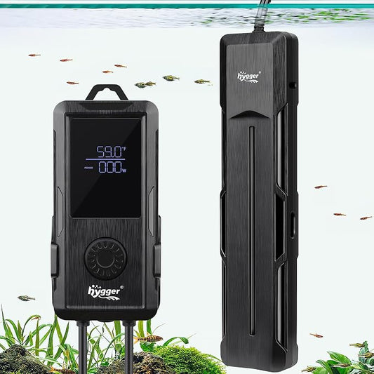 hygger Aquarium Heater 500W/800W/1000W,Fish Tank Heater with Danger Warning Automatically Stops Heating System and Digital LED Controller,for Freshwater or Saltwater 80-220 Gallon Tank