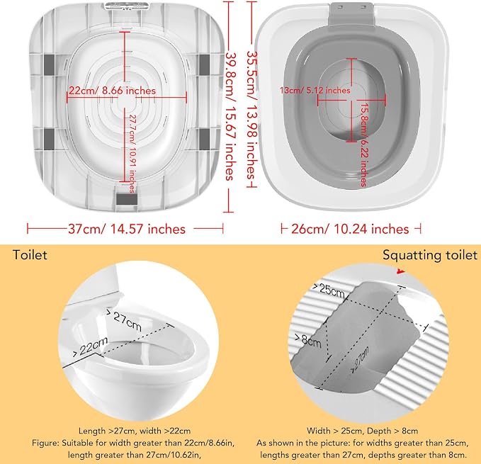 Upgraded Cat Toilet Trainer Kit, Universal Reusable Cat Potty Toilet Training Kit, Removable Cat Toilet Training Kit, Toilet Litter Box Trainer for Home Pet Care (Gray)