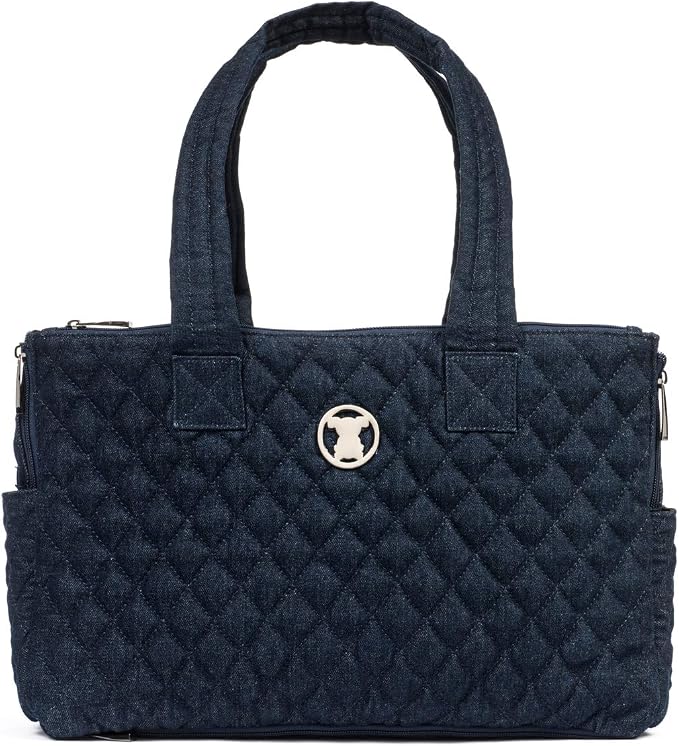 Shell Tote (ONLY for USE Interchangeable Base Pet Carrier, Quilted Denim Blue)