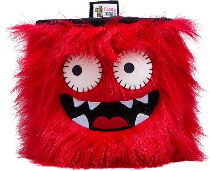 Tequila&Bones Dog Treat Bag Training Pouch, Hands-Free Dog Treat Pouch, Dog Walking Pouch, Waist Bag | Washable Inner Bag | with Belt, Clip & Drawstring Closure (Dexter)
