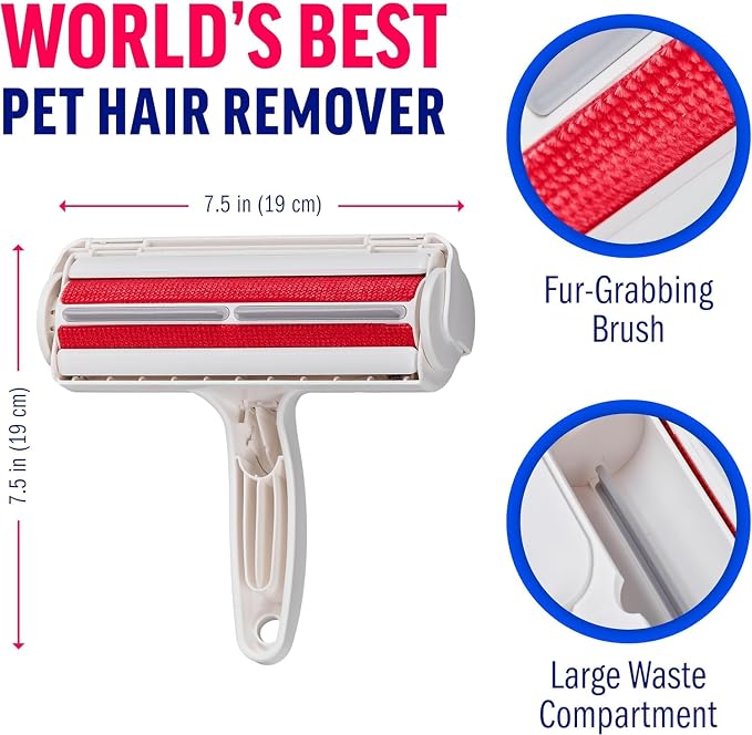 Reusable Pet Hair Remover for Couch Carpet Clothing Bedding