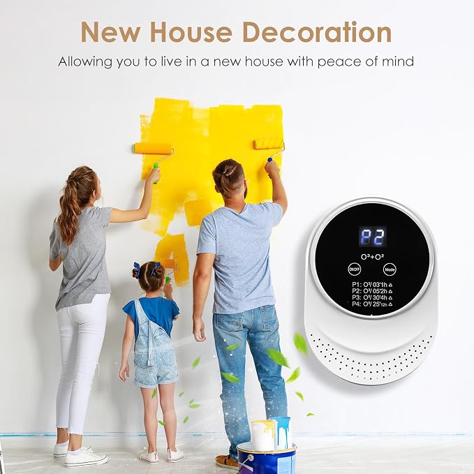 Cat Litter Box Deodorizer Plug In Air Purifier for Whole House Pet Odor Portable Air Cleaner for Bathroom Toilet Living Room Kitchen Pets House(1)