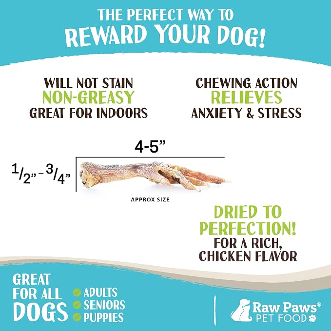 Raw Paws Freeze Dried Feet Chews Bundle - Freeze Dried Duck Feet for Dogs (10 Pack) & Chicken Feet Dog Treats (10 Pack) - Made in USA - Duck & Chicken Dog Treats - Single Ingredient Dog Chews