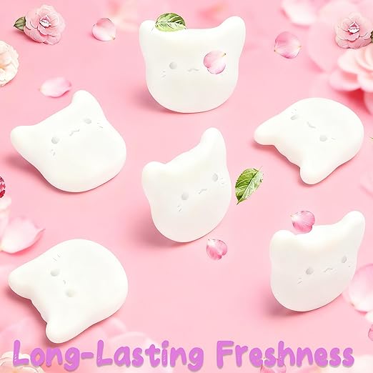 PurifyLogix 6PCS Universal Pets Deodorizing Pods for Automatic Cat Litter Box, Odor Remover for Fumoi Automatic Cat Litter Box, Camellia Flower Scented, Long-Lasting Fragrance, Keep Home Fresh