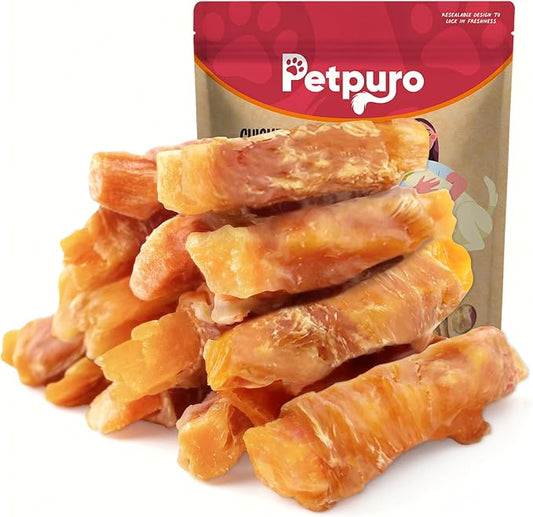 Chicken Wrapped Sweet Potato Dog Treats 10.6oz – Soft Chewy Training Treats for for Small, Medium & Large Breeds, Easy to Digest, Rawhide-Free Healthy Snacks