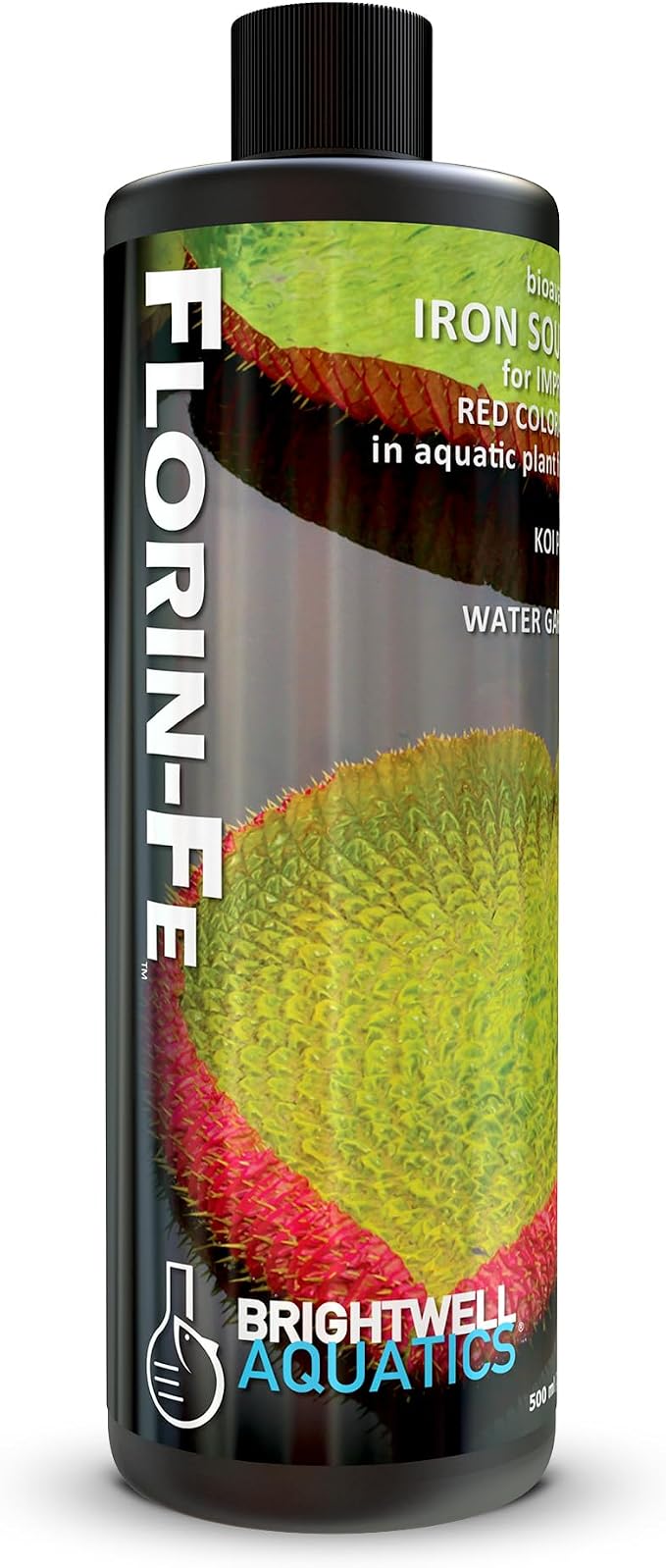 Brightwell Aquatics Florin Fe - Iron Supplement for Red and Green Coloration of Pond Aquatic Plants, 500 ml