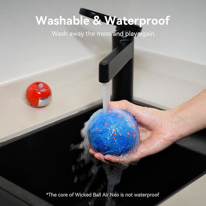 Cheerble Smart Interactive Dog Toy, Wicked Ball AIR Neo, Heartbeat Puppy Toy Automatic Moving, Bouncing, and Rotating, ETPU Material, IPX7 Waterproof Rating, Active Rolling Ball for Medium & Large Dog