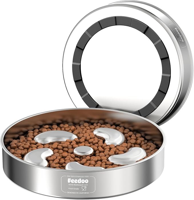 Slow Feeder Bowl + Food Mat Set
