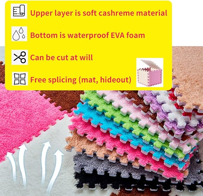 Oncpcare 10Pcs 11” x 11” Guinea Pig Pads Washable, Reusable Guinea Pig Fleece Cage Liners, Soft Warm Rabbit Sleep Mat Blanket Bed (Rose Red)