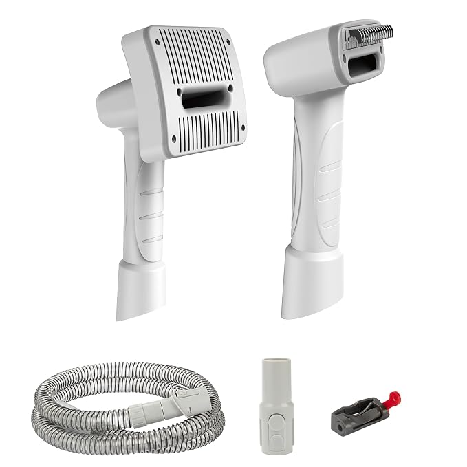 Dog Grooming Vacuum Attachment Kit, Pet Vacuum Brush for Shedding Grooming with Slicker, Dematting Brush for Cat Dog Hair Remover, for Dyson V7 V8 V10 V11 V12 V15