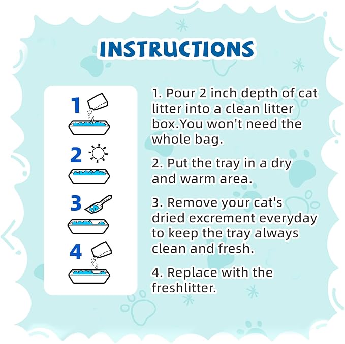 NEWORD Health Monitoring Crystals Cat Litter Health Indicating Silica Gel Cat Litter, Color-Changing, 12lb, Urine PH Levels Detection Non-Clumping Superior Odor Control Absorbent Lightweight