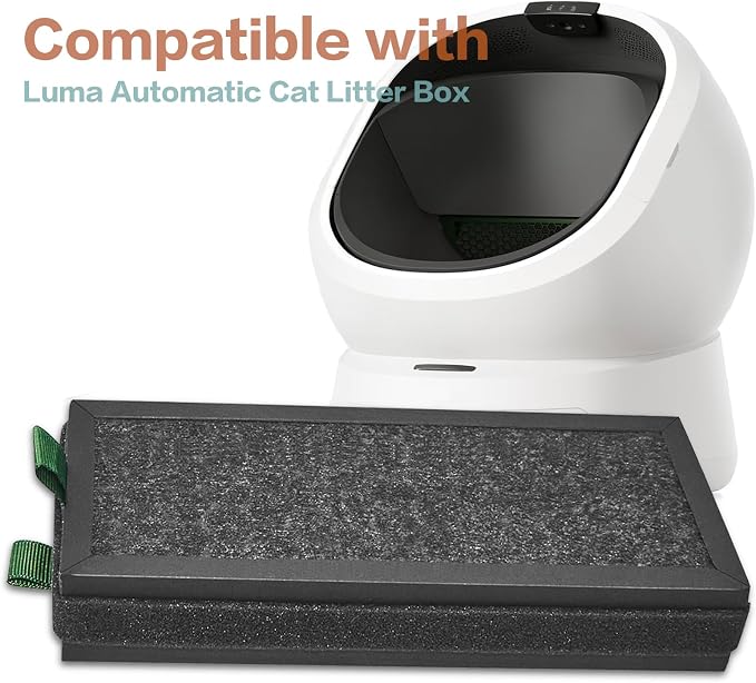 1 Pack Replacement Activated Carbon Filter Compatible with PETLIBRO Luma Automatic Self Cleaning Litter Box