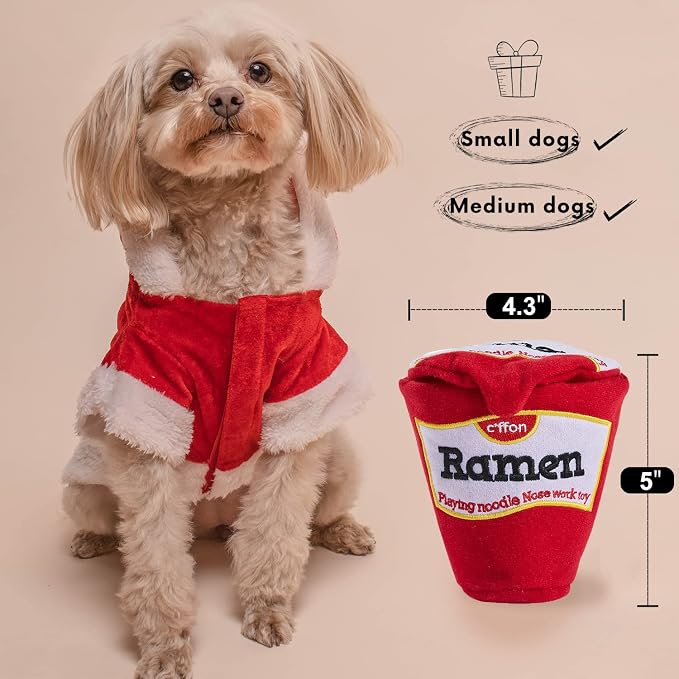 CHEWFFON Dog Toys, Dog Puzzle Toys Ramen & Snuffle Dog Toy,Hide and Seek Dog Toys Potato Chips