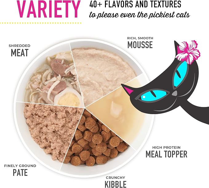 Tiki Cat Stix Mousse Treats, Single Serve Indulgent Lickable Treat or Dry Food Topper, Variety Pack, 0.5 oz. Servings (20 Count)