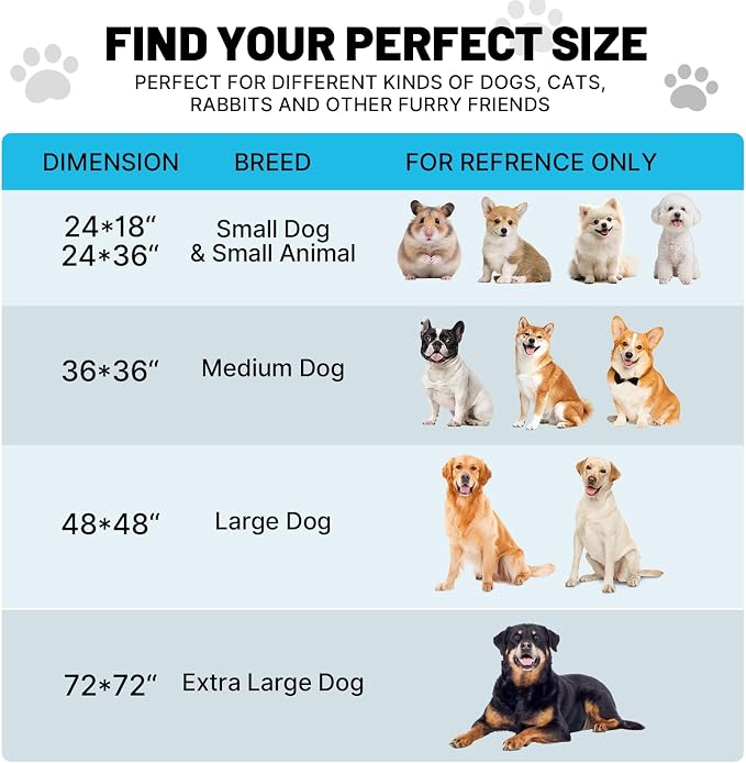 Extra Large Washable Pee Pads for Dogs and Cats, 48x48In 5-Layer Ultra-Absorbent & Leak-Proof Potty Training Pads, Non-Slip Whelping Potty Pads for Housebreak Crates, Floors, Cars, 2 Packs