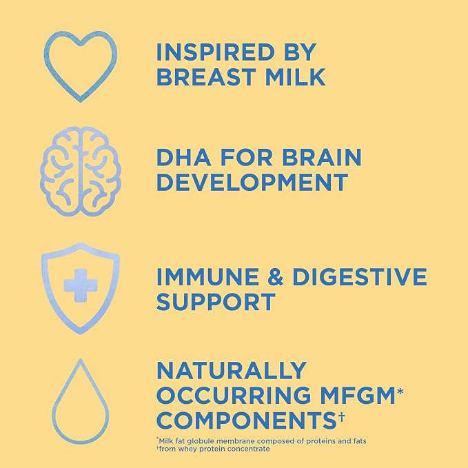 Amazon Brand - Mama Bear Infant Premium Milk-Based Baby Formula Powder with Iron, 2'FL HMO, Omega-3 DHA and Choline, Brain, Growth, Immunity, Non-GMO, 2.12 pound (Pack of 2)