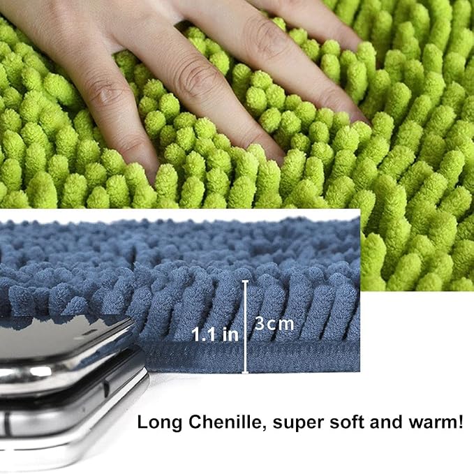 Oncpcare 2pcs Guinea Pig Fleece Cage Liners - Washable Rat Bed Pads, Reusable & Anti Slip Guinea Pig Bedding Fast Absorbent Pee Pad for Small Animals Cat Rabbit Bunny Hamster Rat Ferret
