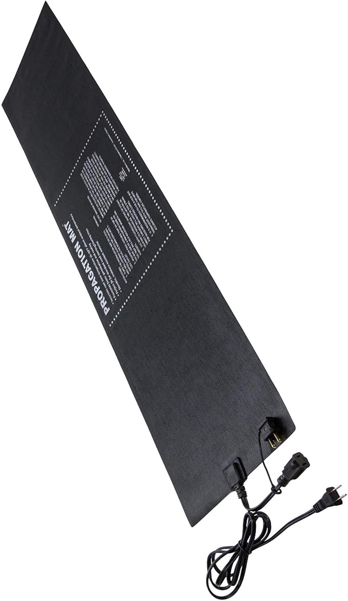 Dirt Genius 19007 Hydroponic 12 x 48 60 Watt Seed Start Seedling Propagation Heat Mat with 6 Foot Power Cord, Single