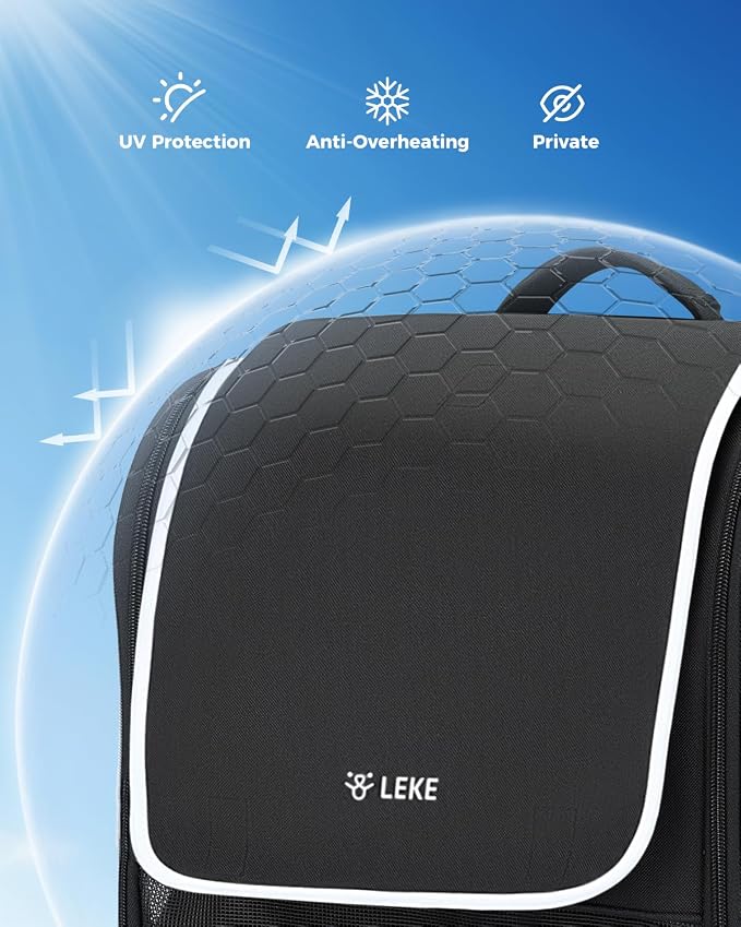 Lekereise Cat Backpack Carrier,Breathable Cat Carrier Large Space Bubble Pet Backpack for Kitty Small Dog,Expandable Bubble Pet Carrier for Hiking, Walking,Travel