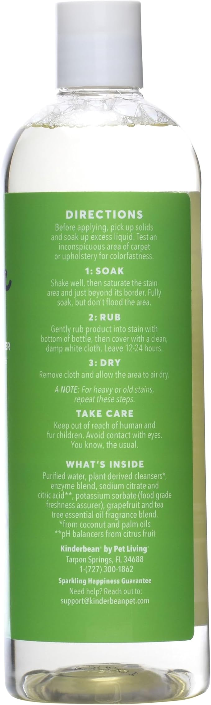 No-Stress Mess Eraser – Dog & Cat Urine Stain & Odor Remover, 24 oz, Enzyme Bio-Active Cleaner for Carpet, Upholstery & Car Seats, Helps Remove Pet Smell from Home & Car, Grapefruit & Tea Tree