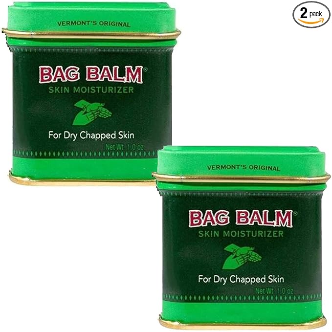 Bag Balm Vermont's Original for Dry Chapped Skin Conditions (1 Ounce Tin (2 Pack))