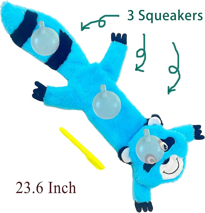 Jalousie 5 Pack Ultra Tough No Stuffing Squeaky Dog Toys for Large Dogs No Mess Interactive Durable Plush Chew Toy Indestructible Dog 6 Layers (5 Pack - Extra-Large - Premium Furrrr, X Large)