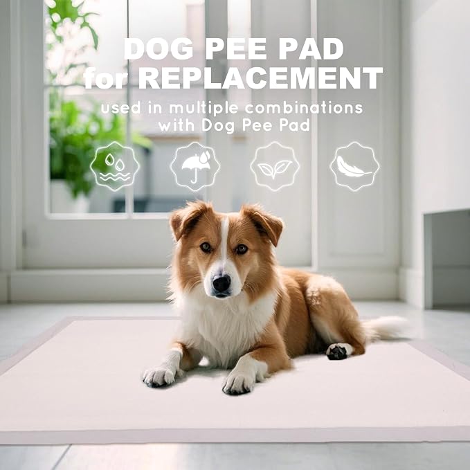 HQ4US 4LEGS Dog Pee Pads, Thick/Ultra Absorbent Puppy Dog Training Pads, Large Size 36”×24”，Odor Eliminating Gel, Deodorizing Factors, with Pet Inducer (35 Count)