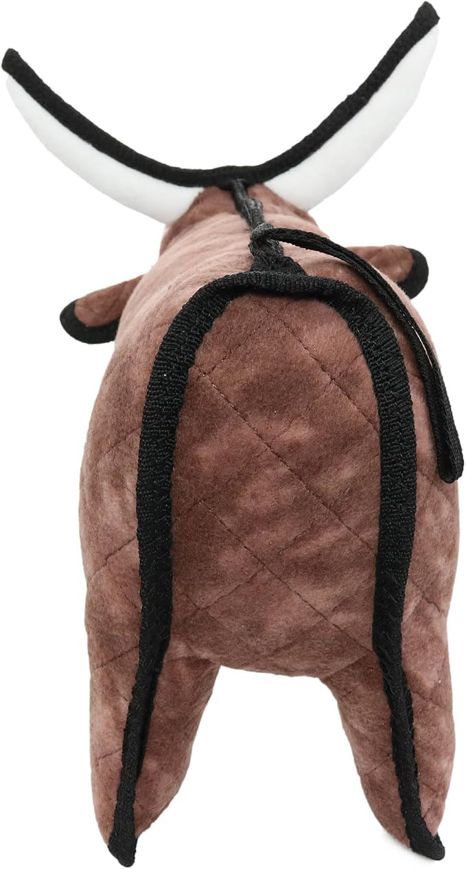 TUFFY® : Medium Bull Dog Toy: Ultra Durable Plush Toy with Multiple Layers & Reinforced Seams, Washable and Floats, Original Construction