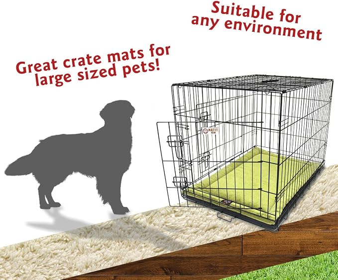 Majestic Pet 720570929838 Villa Crate Dog Bed Mat, Green Apple, 42"