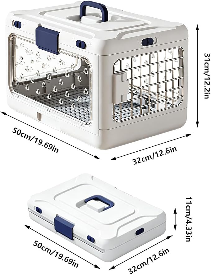 Genérico Canine Cage, Rigid Pet Carrier, Rigid Carrier for Cats | Outings with Puppies and Camping Outdoor Cycling Hiking Travel