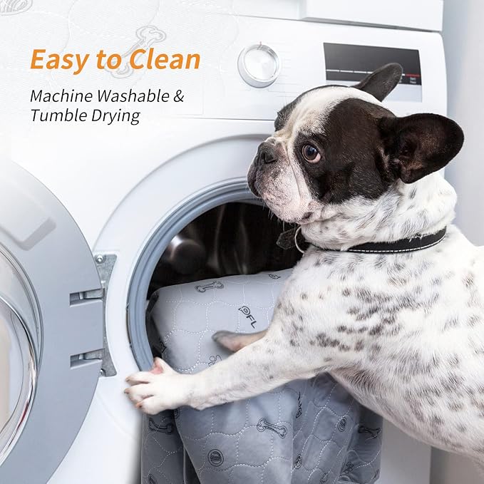 Washable Puppy Pads 2 Pack,Absorbent Washable Pee Pads for Dogs, Reusable Whelping Pads, Non-Slip Pet Mats Floor Protector for Couch Cover, Crate, Potty Training -36x48
