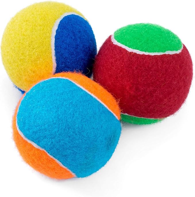 Petface Squeaky Tennis Balls for Dogs, All Breed Sizes (Pack of 3)