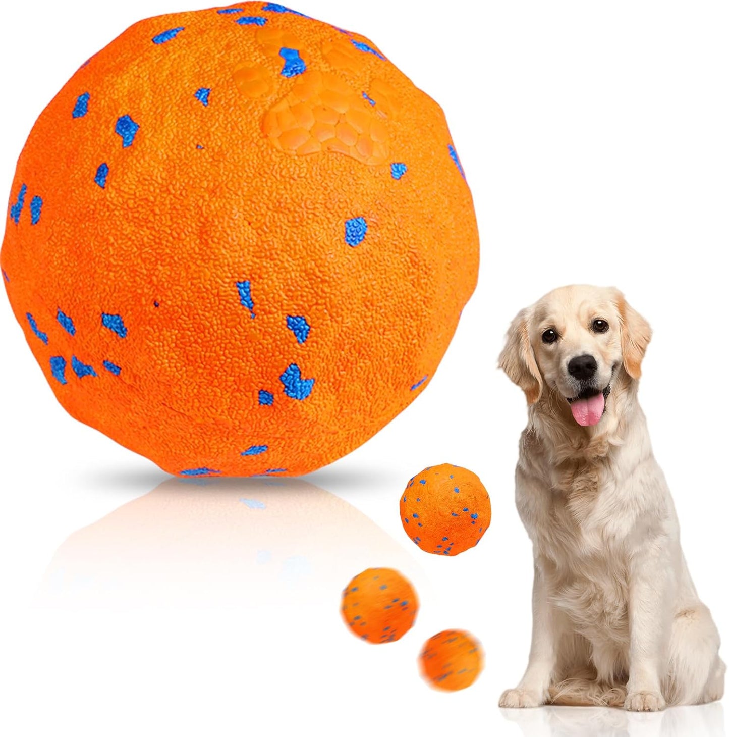 Interactive Dog Toys Ball, Automatic Moving, Bouncing Chew Toys, E-TPU Material, Suitable for Large and Medium-Sized Dogs, Used for Boredom Relief and Daily Training, USB Rechargeable
