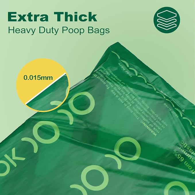 MIZOK Dog Poop Bags Rolls 270 Count & Pee Pads for Dogs 40 Counts - Large 28x34 Inches, 65% Recycled Material Poop Bags for Dogs, Leakproof, Extra Thick Durable, Charcoal Puppy Pads, Super Absorbent
