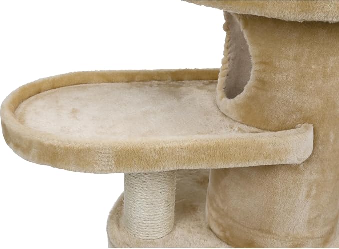 TRIXIE Pet Products Oviedo Cat Tree (Beige), Large (11 x 19 x 41 in.) (4384)