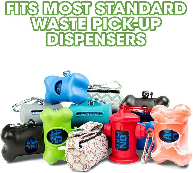 Bags On Board Dog Poo Bags | Strong, Leak Proof Dog Waste Bags | 140 Neutral Bags