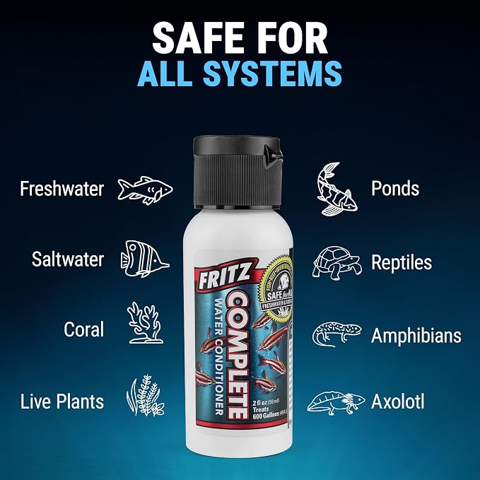 Fritz Aquatics Complete Water Conditioner/Dechlorinator for Fresh & Salt Water Aquariums (2-Ounce)