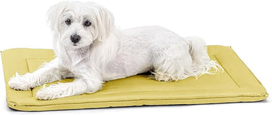 PELZIN Cybarmour 2.0 Chew Proof Dog Crate Pad - Outdoor Chew Resistant Dog Bed with Corner Anchor - Machine Washable - Water & Dirt-Resistant - Small Breeds & Fits 24-Inch Crate - 23"x15", Moonstone