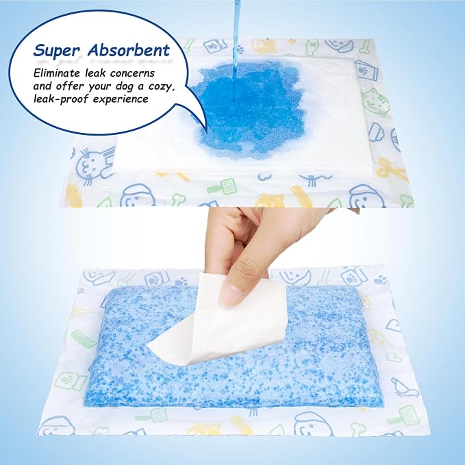 Dog Diaper Liners Booster Pads for Male and Female Dogs, 100ct, Super Absorbent Disposable Belly Band Liners for Male Dogs fit Most Types of Dog Diapers,Wraps(Long)