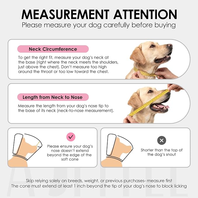 AOFITEE Large Dog Cone - Soft Dog Cone Stop Licking, Adjustable Extra Large Cones Dogs for Wound Healing, Pet Elizabethan Cones Collar After Surgery, XL Fabric Pet E-Collar, YellowGreen X-Large
