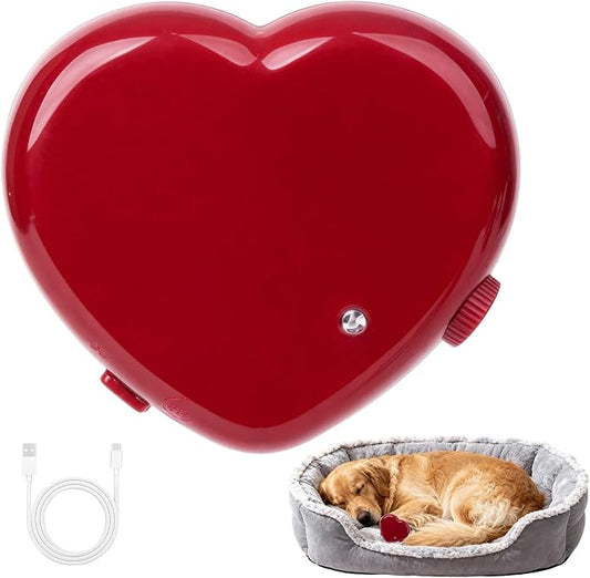 Pet Prime Replacement Heartbeat Simulator，Suitable for Heartbeat Dog Toy and Puppy Stuffed Animal, Calming Aid for Anxiety with Adjustable Speed and 8-Hour Auto-Off Timer