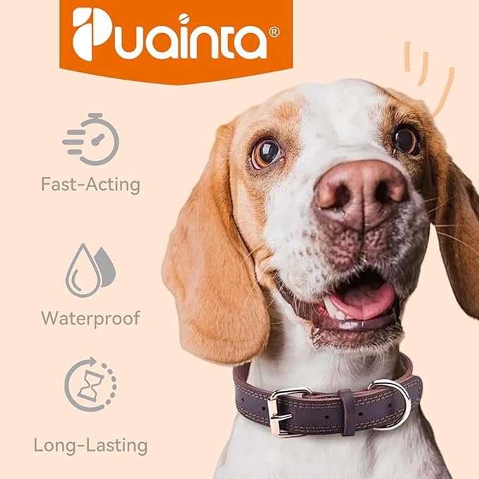 Puainta Addcool Plus Flea and Tick Prevention for Small Dogs & Puppies, Professional Topical Treatment, 3 Monthly Doses, Fast-Acting Waterproof Dog Flea Drops (5-22 lbs)