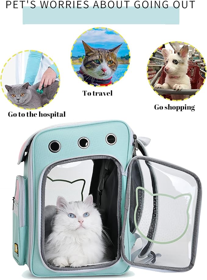 Pet Carrier Trolley Wheels for Dogs Cats,Foldable Soft-Sided Pet Travel Rolling Carrier Bag with Removable Wheels Telescopic Handle for Carrying Dogs, Cats, Pets and Accessories